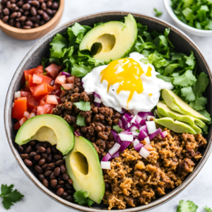 High Protein Taco Bowl