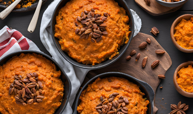 Spicy sweet potato casserole