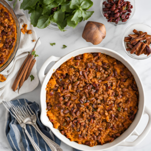 Spicy sweet potato casserole