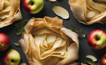 Apple and filo pastry