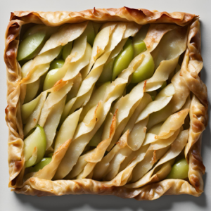 Apple and filo pastry